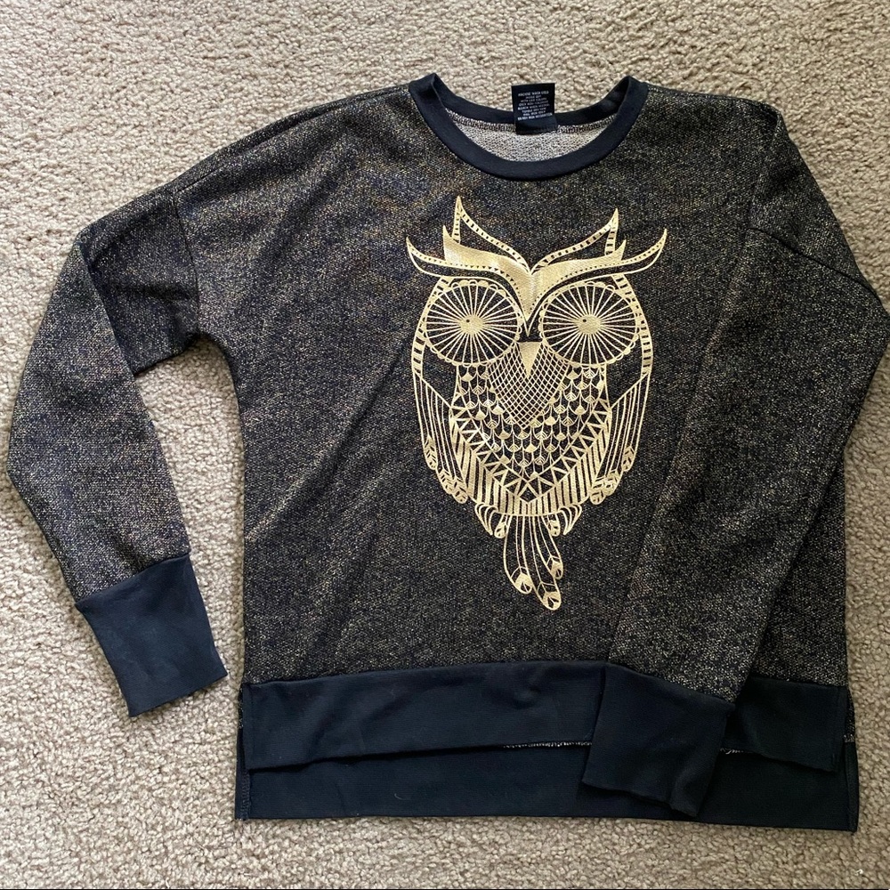 Black and gold sweater